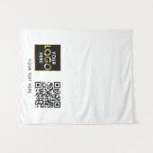 Aangepaste Table Runner Banner Business Logo QR-co Wandkleed (Voorkant (horizontaal))