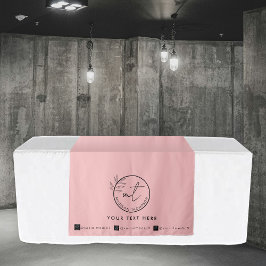 Aangepaste Table Runner Banner Roze Social Media P Wandkleed