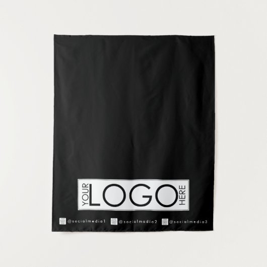 Aangepaste Table Runner Banner voor Evenementen Zw Wandkleed (Voorkant)