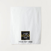 Aangepaste Table Runner Banner Zakelijke Logo even Wandkleed (Voorkant)