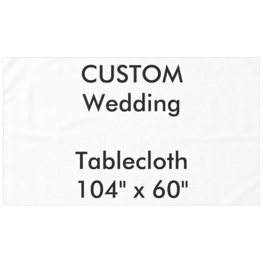 Aangepaste tablet 104 x 60 inch tafelkleed (Voorkant (Horizontaal))