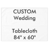 Aangepaste tablet: 84 x 60 inch tafelkleed (Voorkant (Horizontaal))
