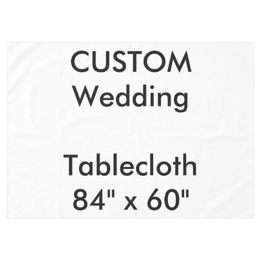 Aangepaste tablet: 84 x 60 inch tafelkleed (Voorkant (Horizontaal))