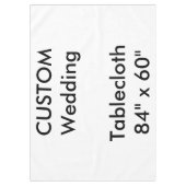Aangepaste tablet: 84 x 60 inch tafelkleed (Voorkant)
