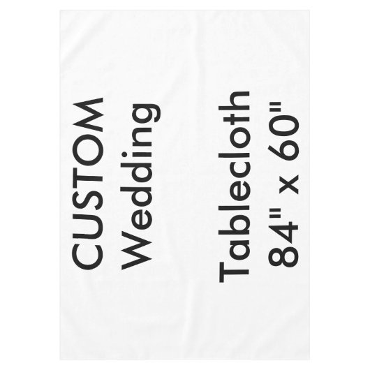 Aangepaste tablet: 84 x 60 inch tafelkleed (Voorkant)