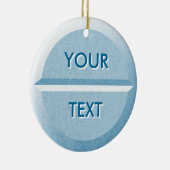 Aangepaste tabletversiering met tekstvulling keramisch ornament (Rechts)