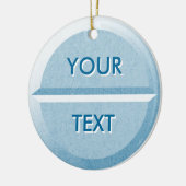 Aangepaste tabletversiering met tekstvulling keramisch ornament (Links)