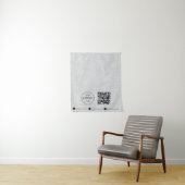 Aangepaste Tafel Runner Banner Linnen Zakelijke QR Wandkleed (In situ)