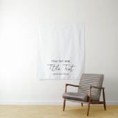 Aangepaste Tafel Runner Banner Moderne Script Teks Wandkleed (In situ)