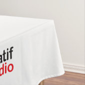 Aangepaste tafelkleed met uw Logo en tekst (Voorbeeld)