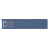 Aangepaste tafelloper met uw logo en tekst (Horizontaal)