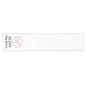 Aangepaste tafelloper met uw logo en tekst (Horizontaal)
