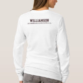 Aangepaste Tafeltennis Team Naam Club League T-shirt (Achterkant)