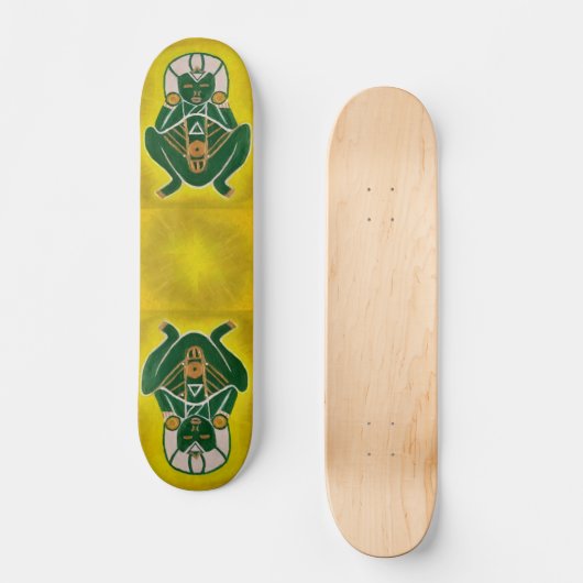 Aangepaste Taíno Atabey Skateboard Deck (Voorkant)