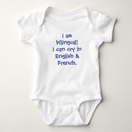 Aangepaste talen, Baby Cadeau, Grappig Tweetalig Romper