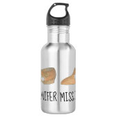 Aangepaste Tan Lyrical Modern Dance Shoe Teacher Waterfles (Voorkant)