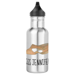 Aangepaste Tan Lyrical Modern Dance Shoe Teacher Waterfles