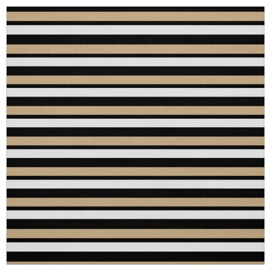 Aangepaste Tan White en Black fabric Stof (Swatch)