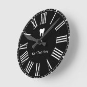 Aangepaste Tandarts Kantoor Tandheelkundige Witte  Ronde Klok (Hoek)