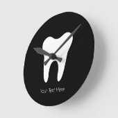 Aangepaste Tandarts Kantoor Tandheelkundige Witte  Ronde Klok (Hoek)