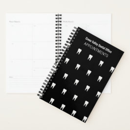 Aangepaste tandarts Kantoor zwart afspraak Planner