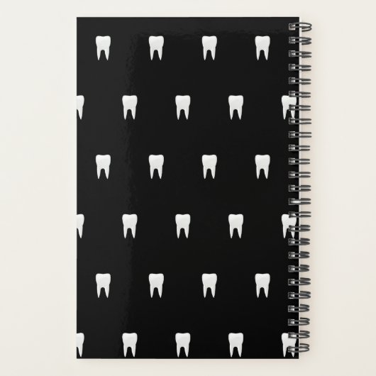 Aangepaste tandarts Kantoor zwart afspraak Planner (Achterkant)