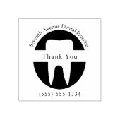 Aangepaste Tandarts Orthodontist Kantoor Dank u Rubberstempel (Afrduk)