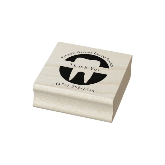 Aangepaste Tandarts Orthodontist Kantoor Dank u Rubberstempel (Stempel)