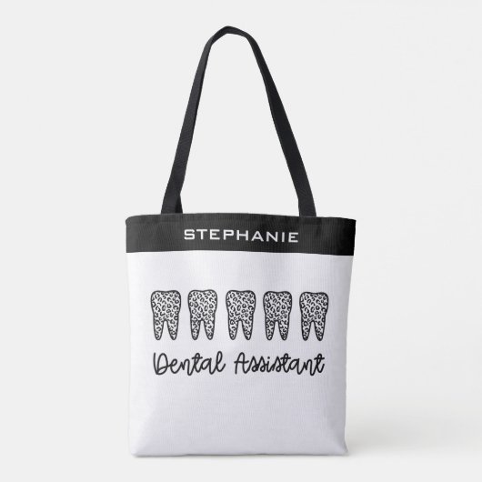 Aangepaste tandassistent | Adjunct-stiekcadeautjes Tote Bag (Achterkant)