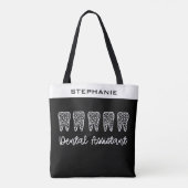 Aangepaste tandassistent-cadeaus | Assistent-tanda Tote Bag (Achterkant)