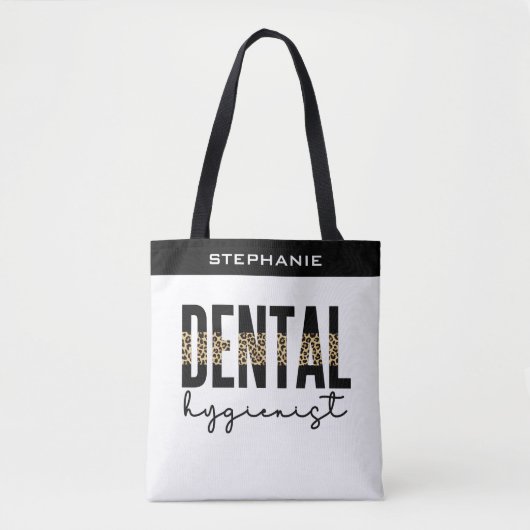 Aangepaste tandheelkundige Cheetah Print Giften Tote Bag (Voorkant)