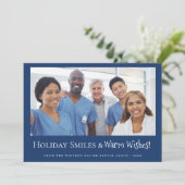 Aangepaste tandheelkundige kantoor foto vakantie g feestdagenkaart (Staand voorkant)