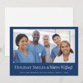 Aangepaste tandheelkundige kantoor foto vakantie g feestdagenkaart (Voorkant / Achterkant)