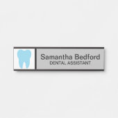 Aangepaste Tandheelkundige Kantoor Ontvangst Logo Deurbordje (Voorkant)