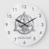 Aangepaste tandheelsklok wit grote klok (Voorkant)