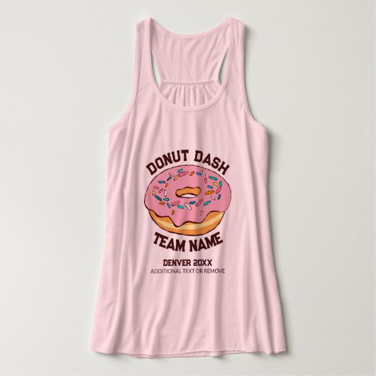 Aangepaste Tanktop Donut Dash Team (Design voorkant)