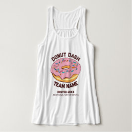 Aangepaste Tanktop Donut Dash Team