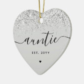 Aangepaste tante Est Glitter Confetti Nieuwe Tante Keramisch Ornament (Links)