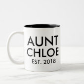 Aangepaste tante Mok | Nieuwe zwangerschapsaankond (Links)