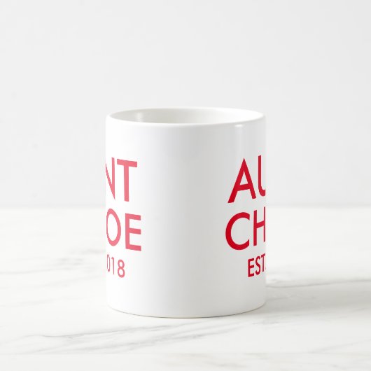 Aangepaste tante Mok | Nieuwe zwangerschapsaankond (Center)