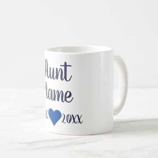 Aangepaste tante Vaste Mok marine (Voorkant rechts)