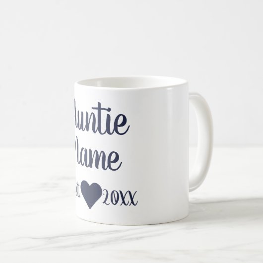 Aangepaste tante Vaste Mok marine (Voorkant rechts)