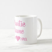 Aangepaste tante Vaste roze Mok (Voorkant rechts)