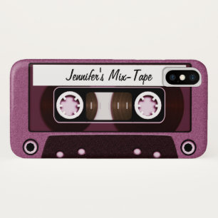 Aangepaste tape combineren Roze iPhone X Hoesje