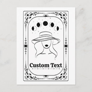 Aangepaste Tarot Astrologie Feministische Whimsica Briefkaart