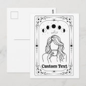 Aangepaste Tarot Astrologie Fortune Magische Sterr Briefkaart (Voorkant / Achterkant)