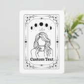 Aangepaste Tarot Astrologie Fortune Magische Sterr Kaart (Staand voorkant)
