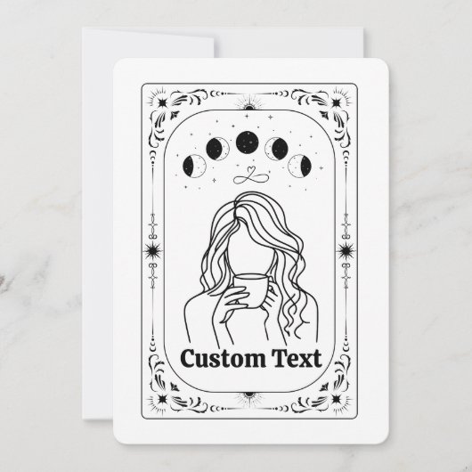 Aangepaste Tarot Astrologie Fortune Magische Sterr Kaart (Voorkant)