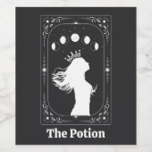 Aangepaste Tarot Astrologie Maan Waarzeggerij Magi Wijn Etiket (Enkel label)