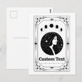 Aangepaste Tarot Astrologie Magische Whimsical Voo Briefkaart (Voorkant / Achterkant)